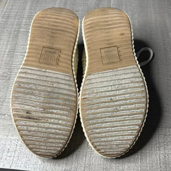 Mi.im Dolea Platform Sneakers Shoes Crochet Leather Boho Ivory Sz 8 - Picture 6 of 7